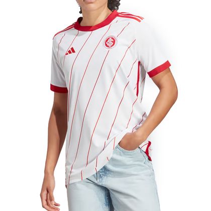 Camisa Adidas Internacional 2023/2024 II Sem Número Branca Feminina WHITE/TEAM POWER RED 3G