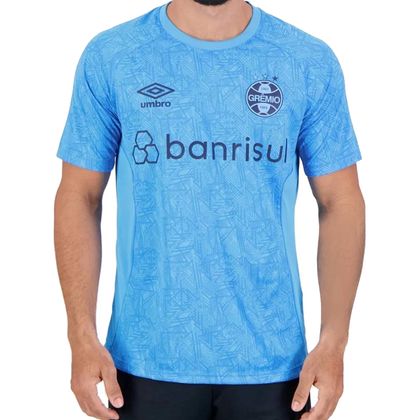 Camisa Umbro Grêmio Treino 2024 Azul Celeste Masculina AZUL CELESTE 1P