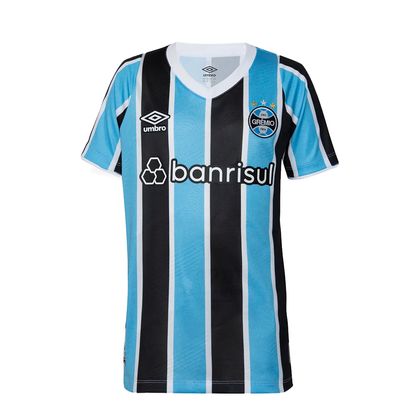 Camisa Juvenil Umbro Grêmio Oficial 1 2024 AZUL/PRETO/BRANCO 08