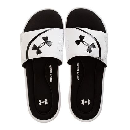 Chinelo Under Armour Ignite VI Unissex Branco e Preto 35 BRANCO/BRANCO/PRETO