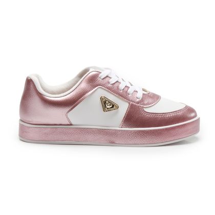 Tênis Molekinha Rosa Velho  e Branco Infantil 25 BRANCO/ROSA VELHO