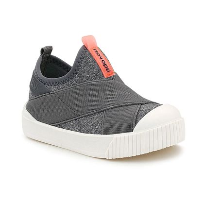 Tênis Novopé Slip on Elástico Cinza Mescla Infantil 35 MESCLA CINZA