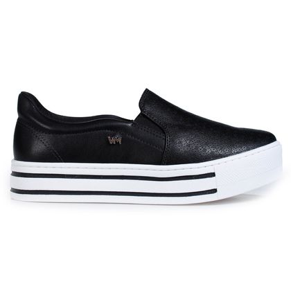 Tênis Slip On Via Marte Details Feminino 35 PRETO/PRETO