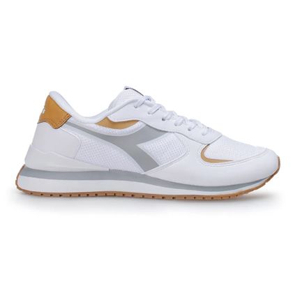 Tênis Casual Diadora Milano Branco e Cinza 38 BRANCO/CINZA CLARO/DOURADO