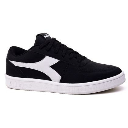 Tênis Casual Diadora Playmaker Preto e Branco Masculino 40 Preto/Branco