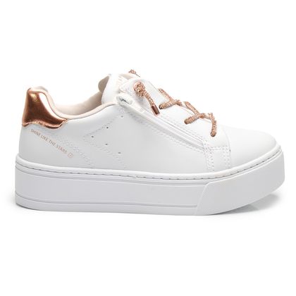 Tênis Ramarim Bicolor Branco Feminino 39 BRANCO/BRANCO/ROSE