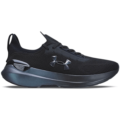 Tênis Esportivo Under Armour Charged Hit Preto e Azul Masculino 38 PRETO/PRETO/AZUL