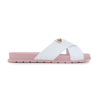 Chinelo Slide Molekinha Branco Infantil 29 Branco