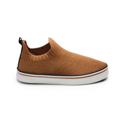 Tênis Caramelo e Preto Diversão Slip on Infantil 30 CARAMELO/PRETO