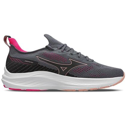 Tênis de Corrida Mizuno Feminino Arrow Cinza e Rosa 36 CHUMBO/AZALEIA