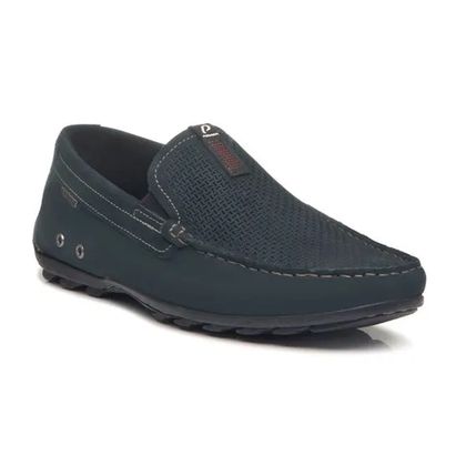 Mocassim Pegada Couro Nobuck Masculino Marinho 38 Marinho