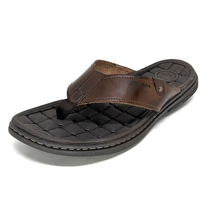 Chinelo de Couro Masculino Pegada Pinhão 41 PINHAO