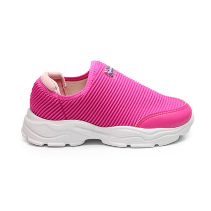 Tênis Molekinha Pink Neon Confy Slip On 33 PINK NEON