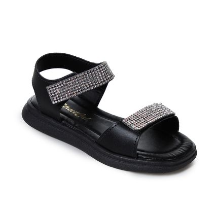 Sandália Street Cal Strass Preta Infantil 25 Preto