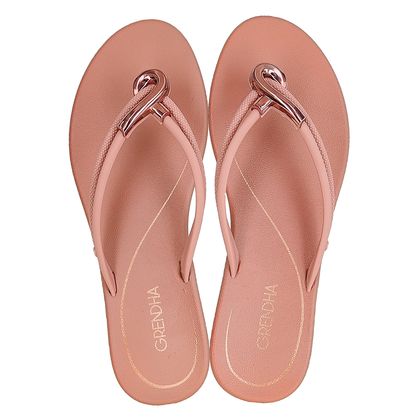 Chinelo Grendha Cacau Enlace Nude Médio 35 NUDE MEDIO