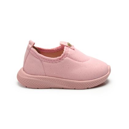 Tênis Molekinha Rosa Brilho Slip On Infantil 23 MULTI ROSA