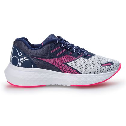 Tênis Esportivo Diadora Vulcano Marinho e Pink Feminino 35 BRANCO/MARINHO/PINK