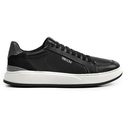 Tênis Casual Ferracini Dixon Preto Masculino 37 NEGRO  CERVO SPORT PRETO