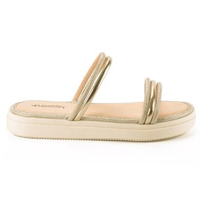 Tamanco Mississipi Summer Glow Dourado Feminino 37 DOURADO/OURO LIGHT