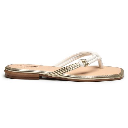 Chinelo Rasteira Off White Mississipi 34 NEW WHITE