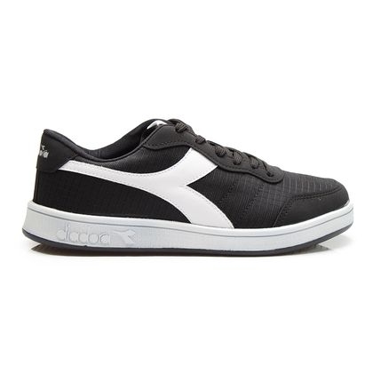 Tênis Diadora Casual Castello Preto e Branco Masculino 38 PRETO/BRANCO/BRANCO