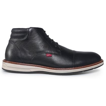 Sapato Casual Masculino Ferracini Kingston Cano Alto Preto 37 Preto