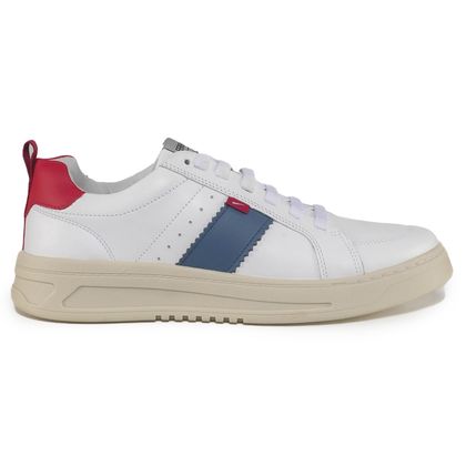 Tênis Casual Ferracini Branco Masculino 37 Branco/vermelho