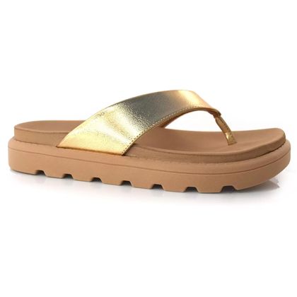 Tamanco Vizzano Flat Dourado Feminino 36 Dourado