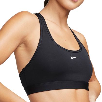 Top Nike Swoosh Preto Feminino 1P PRETO.