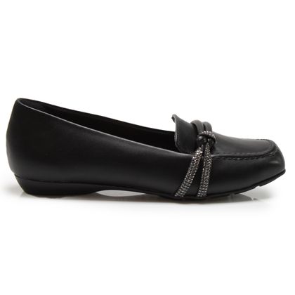 Sapato Mocassim Kult Pedrarias 35 Preto