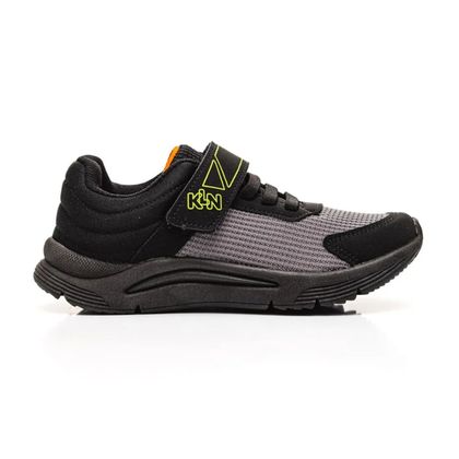 Tênis Klin Juvenil Velcro Preto 28 PRETO/GRAFITE/LARANJA