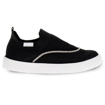 Tênis Slip On Beira Rio Malha Preto Feminino 34 Preto