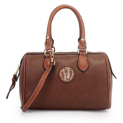 Bolsa WJ Bicolor Doctor Bag Feminina único Marrom