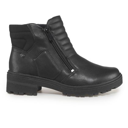 Bota Dakota Cano Baixo Zíper Preta 34 Preto