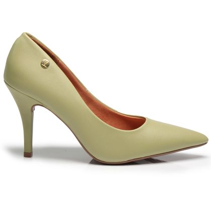 Scarpin Vizzano Salto Alto Verde Feminino 35 Verde