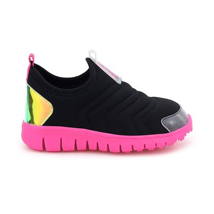 Tênis Novopé Flex Preto e Pink Fluor  Baby 20 PRETO/PINK FLUOR