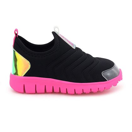 Tênis Novopé Flex Preto e Pink Fluor  Infantil 30 PRETO/PINK FLUOR