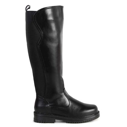 Bota Montaria Moon City Cano Alto Preta Feminina 34 Preto