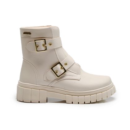 Bota Tratorada Unipasso Fivelas Juvenil Off White 28 Off White