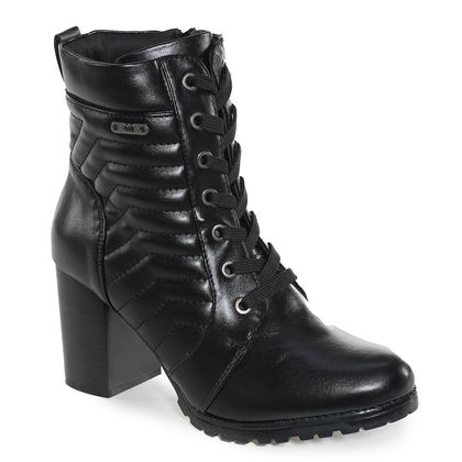 Bota Moon City Detail Cano Baixo Feminina 36 Preto