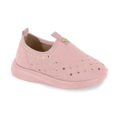 Tênis Infantil Slip On Molekinha Rosa Feminino 20 Rosa