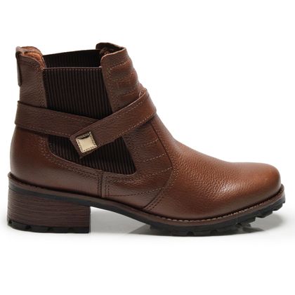 Bota Pegada Burnished Marrom Couro 36 Marrom