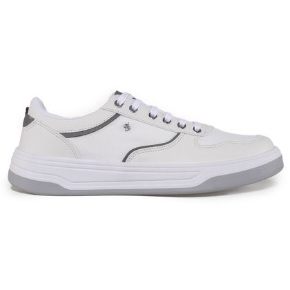 Tênis Casual Cazzac Couro Branco Masculino 37 Branco