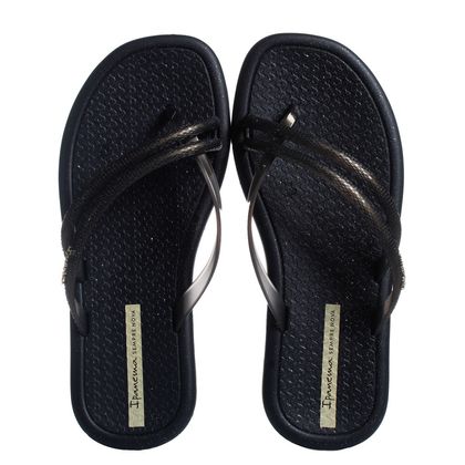 Chinelo Ipanema Meu Sol Preto Feminino 34 PRETO/PRETO PEROLADO