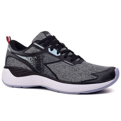 Tênis Running Diadora Metropoli Preto e Chumbo Feminino 35 PRETO/CHUMBO/AZUL