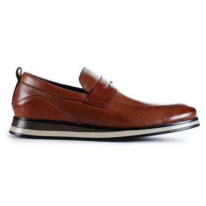 Sapato Casual Savona Detail Marrom Masculino 37 DARK TAN