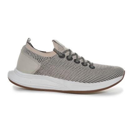 Sapatênis Casual Ferracini Moove Cinza 38 ALGODAO/PRETO/OFF WHITE