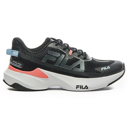 Tênis Feminino Preto Azul e Pink Fila Recovery 34 BLACK/SHELL PINK/CASHMERE BLUE