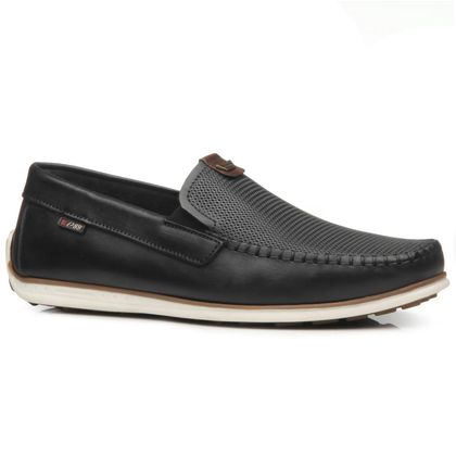 Sapato Mocassim Pegada Preto Masculino Casual 38 Preto