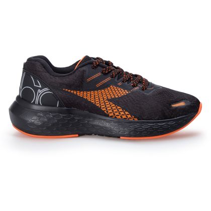 Tênis Esportivo Diadora Vulcano Preto e Laranja Masculino 42 PRETO/CINZA/LARANJA NEON